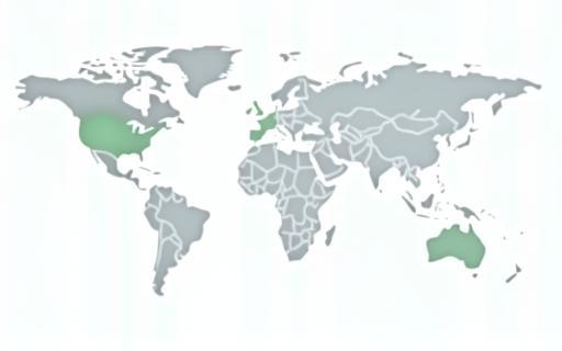 Map highlighting a successful market entry point